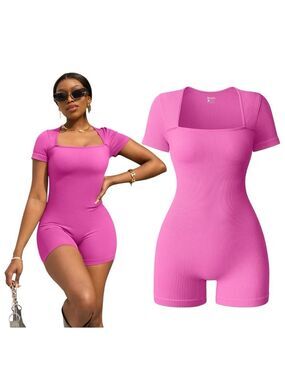 New‎ Short Sleeve Square Neck Rompers